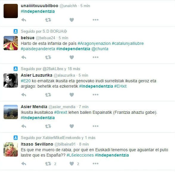 Elecciones 26J Independentzia Trending Topic Twitter